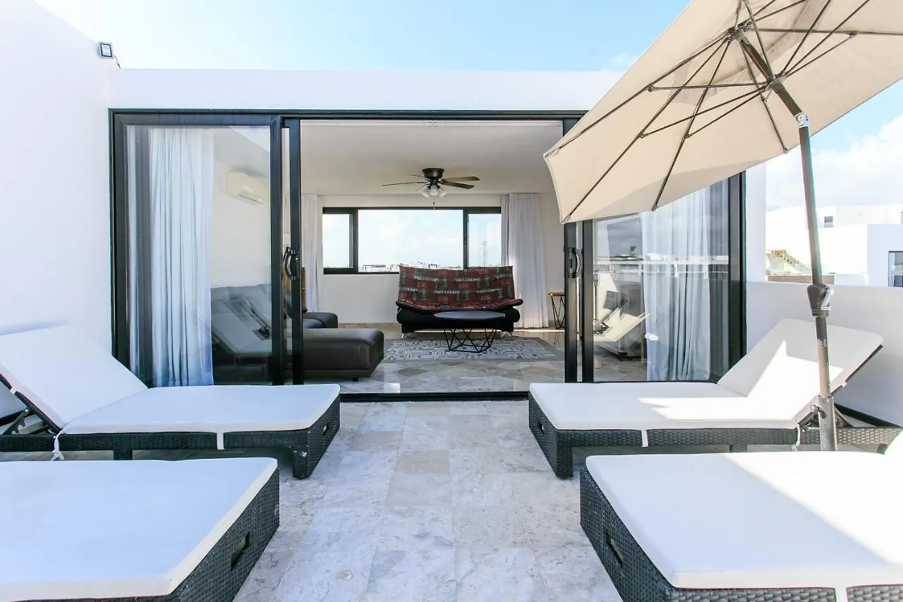 Lägenhet A-Nah Apartments, Rooftop Pool, Walking Distance To 5Th Avenue Playa del Carmen Mexiko