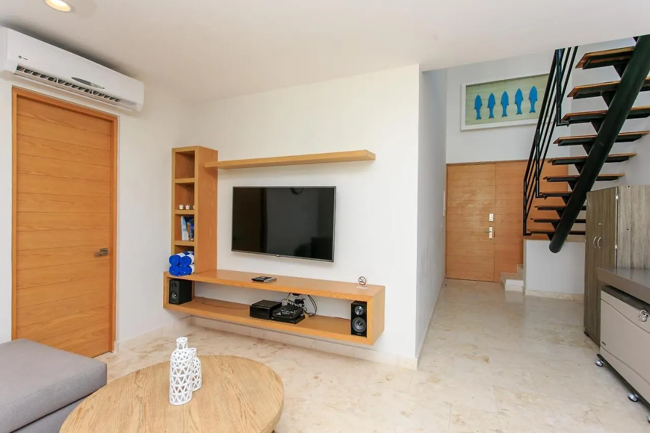 A-Nah Apartments, Rooftop Pool, Walking Distance To 5Th Avenue Playa del Carmen Lägenhet