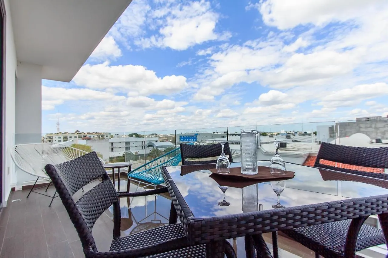 Lägenhet A-Nah Apartments, Rooftop Pool, Walking Distance To 5Th Avenue Playa del Carmen Mexiko
